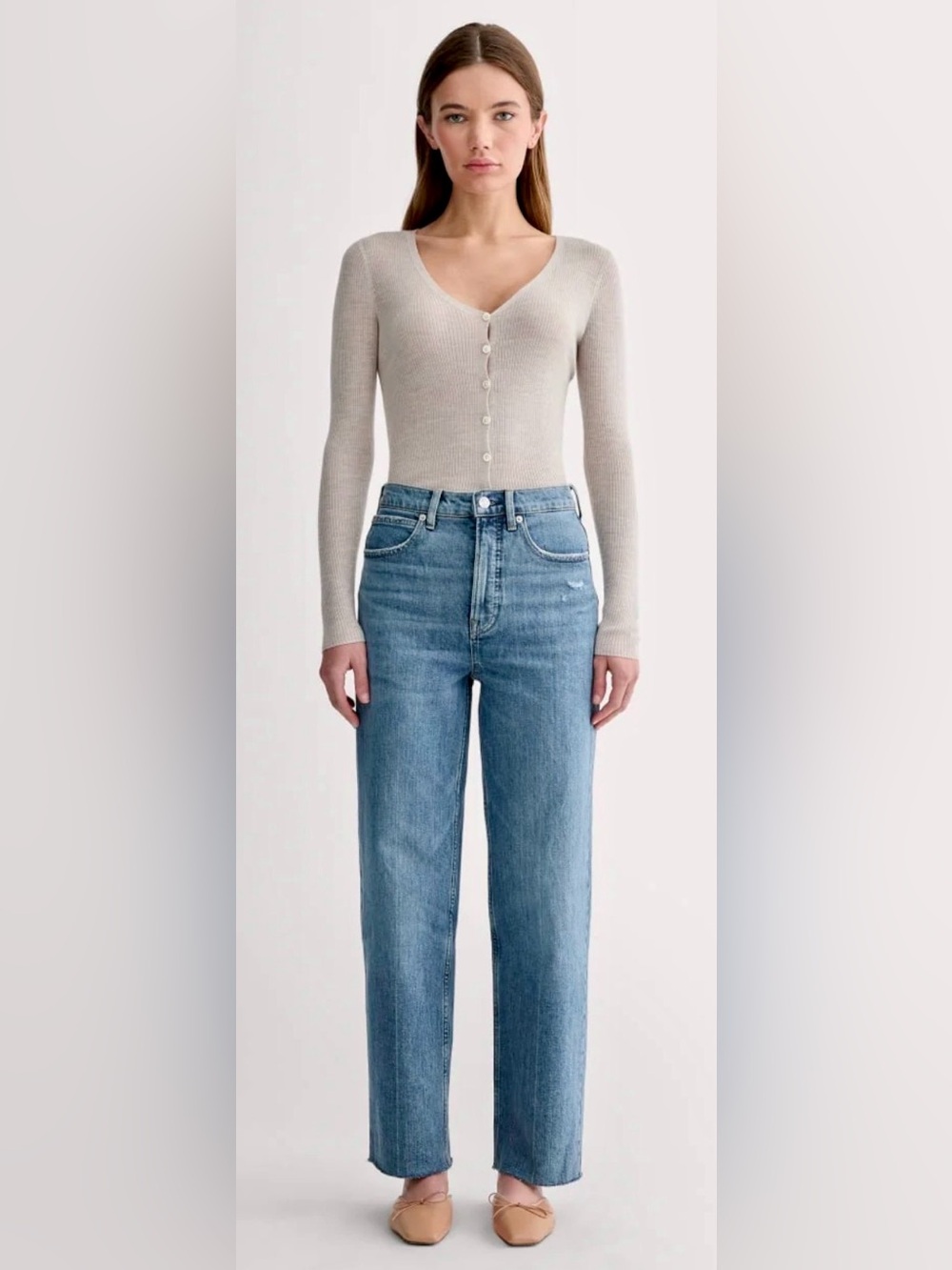 Everlane Way High Jeans in Light Indigo 27 Reg (27.5” inseam)